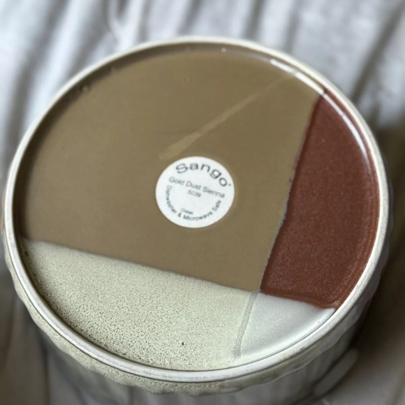 Sango Gold Dust Sienna 8.25 in. Souffle With Lid Rare - Picture 8 of 12
